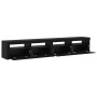 Gabinete de TV 2 pcs Roble Negro 240 x 35 x 40 cm en Muebles TV | Comprar online en Foru.es