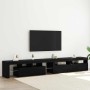 Gabinete de TV 3 pcs Roble Negro 260 x 37 x 40 cm en Muebles TV | Comprar online en Foru.es