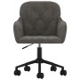 Silla de oficina giratoria de terciopelo gris oscuro de vidaXL, Sillas de oficina - Ref: Foro24-344868, Precio: 87,27 €, Desc...