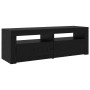 Gabinete de TV 2 pcs Roble Negro 195 x 35 x 40 cm en Muebles TV | Comprar online en Foru.es