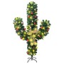 Cactus de Navidad con soporte y LED verde 180 cm PVC de vidaXL, Arboles de navidad - Ref: Foro24-344656, Precio: 72,26 €, Des...
