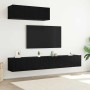 Conjunto de mueble de TV 3 pcs Roble Negro Madera de ingeniería en Muebles TV | Comprar online en Foru.es