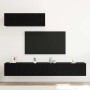 Conjunto de mueble de TV 3 pcs Roble Negro Madera de ingeniería en Muebles TV | Comprar online en Foru.es