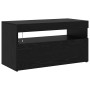 Gabinete de TV 2 pcs Roble Negro 260 x 37 x 40 cm en Muebles TV | Comprar online en Foru.es