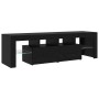 Gabinete de TV 2 pcs Roble Negro 260 x 37 x 40 cm en Muebles TV | Comprar online en Foru.es
