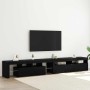 Gabinete de TV 2 pcs Roble Negro 260 x 37 x 40 cm en Muebles TV | Comprar online en Foru.es