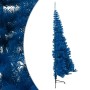 Medio árbol de Navidad artificial con soporte PVC azul 210 cm de vidaXL, Arboles de navidad - Ref: Foro24-344683, Precio: 27,...