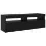 Gabinete de TV 2 pcs Roble Negro 260 x 37 x 40 cm en Muebles TV | Comprar online en Foru.es