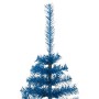 Medio árbol de Navidad artificial con soporte PVC azul 210 cm de vidaXL, Arboles de navidad - Ref: Foro24-344683, Precio: 27,...
