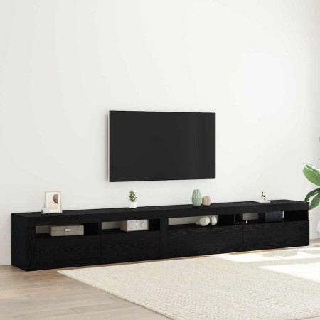 Conjunto de mueble de TV 3 pcs Roble Negro 270 x 35 x 40 cm en Muebles TV | Comprar online en Foru.es