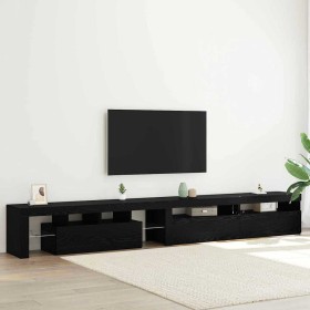 Gabinete de TV 3 pcs Roble Negro 260 x 37 x 40 cm en Muebles TV | Comprar online en Foru.es