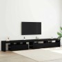 Gabinete de TV 3 pcs Roble Negro 260 x 37 x 40 cm en Muebles TV | Comprar online en Foru.es