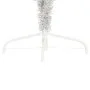 Medio árbol de Navidad artificial y soporte PVC plateado 240 cm de vidaXL, Arboles de navidad - Ref: Foro24-344699, Precio: 6...