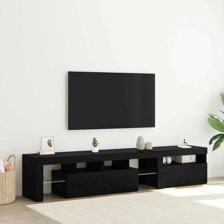 Gabinete de TV 2 pcs Roble Negro 260 x 37 x 40 cm en Muebles TV | Comprar online en Foru.es