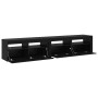 Gabinete de TV 2 pcs Roble Negro 210 x 35 x 40 cm en Muebles TV | Comprar online en Foru.es