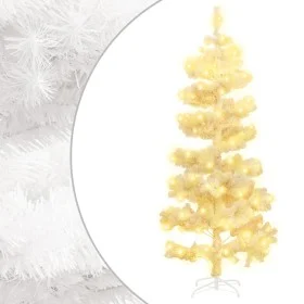 Árbol de Navidad espiral con soporte y LEDs blanco PVC 150 cm de vidaXL, Arboles de navidad - Ref: Foro24-344653, Precio: 31,...