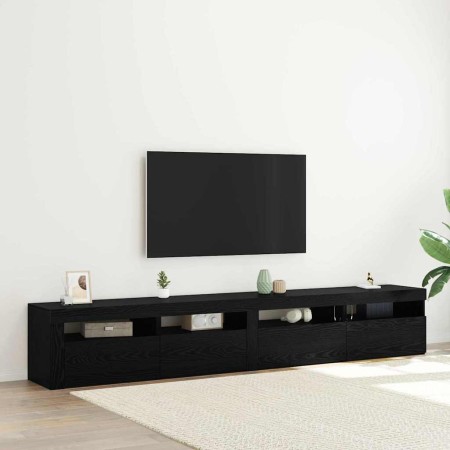 Conjunto de mueble de TV 3 pcs Roble Negro 240 x 35 x 40 cm en Muebles TV | Comprar online en Foru.es