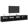 Conjunto de mueble de TV 3 pcs Roble Negro 240 x 35 x 40 cm en Muebles TV | Comprar online en Foru.es