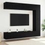 Conjunto de mueble de TV 5 pcs Roble Negro Madera de ingeniería en Muebles TV | Comprar online en Foru.es