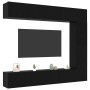 Conjunto de mueble de TV 5 pcs Roble Negro Madera de ingeniería en Muebles TV | Comprar online en Foru.es