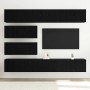 Conjunto de mueble de TV 6 pcs Roble Negro Madera de ingeniería en Muebles TV | Comprar online en Foru.es