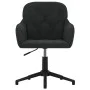 Black velvet swivel office chair by vidaXL, Office chairs - Ref: Foro24-344862, Price: 91,46 €, Discount: %