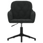 Silla de oficina giratoria de terciopelo negro de vidaXL, Sillas de oficina - Ref: Foro24-344862, Precio: 93,51 €, Descuento: %