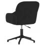 Black velvet swivel office chair by vidaXL, Office chairs - Ref: Foro24-344862, Price: 91,46 €, Discount: %
