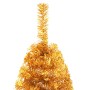 Medio árbol de Navidad artificial con soporte PVC dorado 210 cm de vidaXL, Arboles de navidad - Ref: Foro24-344693, Precio: 2...