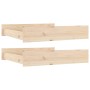 Cajones de cama 2 unidades madera maciza de pino de vidaXL, Camas y accesorios - Ref: Foro24-814989, Precio: 76,96 €, Descuen...