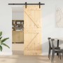 Puerta corredera con herrajes madera maciza de pino 70x210 cm en Puertas | Comprar online en Foru.es