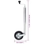 Rueda jockey para remolque 48 mm acero galvanizado de vidaXL, Tráilers para mercancías y transporte - Ref: Foro24-152236, Pre...