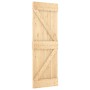 Puerta corredera con herrajes madera maciza de pino 70x210 cm en Puertas | Comprar online en Foru.es