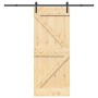 Puerta corredera con herrajes madera maciza de pino 85x210 cm en Puertas | Comprar online en Foru.es