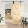 Puerta corredera con herrajes madera maciza de pino 85x210 cm en Puertas | Comprar online en Foru.es