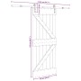 Puerta corredera con herrajes madera maciza de pino 85x210 cm en Puertas | Comprar online en Foru.es