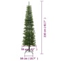 Árbol de Navidad artificial estrecho con soporte PE 210 cm de vidaXL, Arboles de navidad - Ref: Foro24-344646, Precio: 84,63 ...