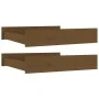 Cajones de cama 2 unidades madera maciza de pino marrón miel de vidaXL, Camas y accesorios - Ref: Foro24-814992, Precio: 116,...