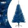 Medio árbol de Navidad artificial con soporte PVC azul 150 cm de vidaXL, Arboles de navidad - Ref: Foro24-344681, Precio: 25,...