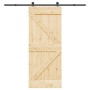 Puerta corredera con herrajes madera maciza de pino 85x210 cm en Puertas | Comprar online en Foru.es