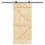 Puerta corredera con herrajes madera maciza de pino 95x210 cm en Puertas | Comprar online en Foru.es