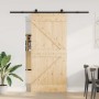 Puerta corredera con herrajes madera maciza de pino 95x210 cm en Puertas | Comprar online en Foru.es
