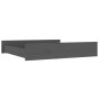 Cajones de cama 2 unidades madera maciza de pino gris de vidaXL, Camas y accesorios - Ref: Foro24-814991, Precio: 118,25 €, D...