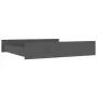 Cajones de cama 2 unidades madera maciza de pino gris de vidaXL, Camas y accesorios - Ref: Foro24-814991, Precio: 116,44 €, D...
