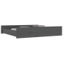 Cajones de cama 2 unidades madera maciza de pino gris de vidaXL, Camas y accesorios - Ref: Foro24-814991, Precio: 118,25 €, D...