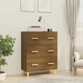 Aparador madera contrachapada marrón roble 70x34x90 cm de vidaXL, Aparadores - Ref: Foro24-817347, Precio: 77,14 €, Descuento: %