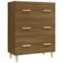 Aparador madera contrachapada marrón roble 70x34x90 cm de vidaXL, Aparadores - Ref: Foro24-817347, Precio: 77,14 €, Descuento: %