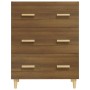 Aparador madera contrachapada marrón roble 70x34x90 cm de vidaXL, Aparadores - Ref: Foro24-817347, Precio: 84,40 €, Descuento: %