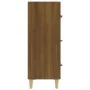 Aparador madera contrachapada marrón roble 70x34x90 cm de vidaXL, Aparadores - Ref: Foro24-817347, Precio: 77,14 €, Descuento: %