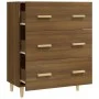 Aparador madera contrachapada marrón roble 70x34x90 cm de vidaXL, Aparadores - Ref: Foro24-817347, Precio: 77,14 €, Descuento: %
